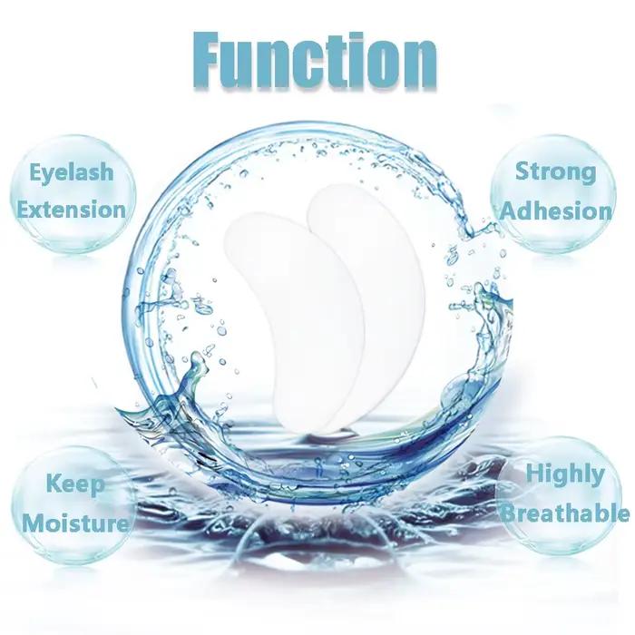 Patch pour les yeux en Hydrogel, 200/400/1000 paires, pour la construction d'extensions de cils, cou