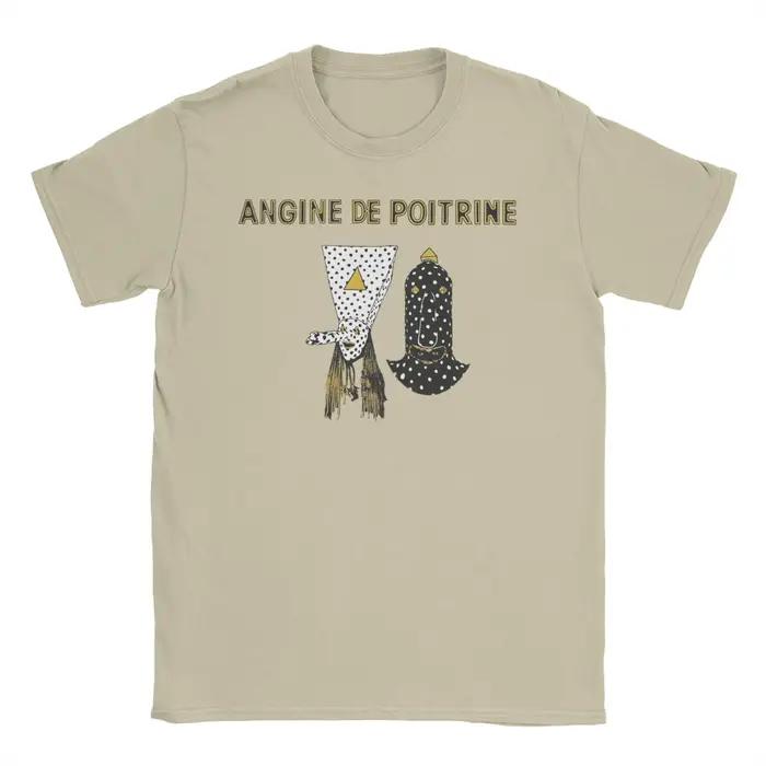 T-shirt imprimé Angine De Poitrine Rock Band pour hommes et femmes, en coton, vêtements à manches co