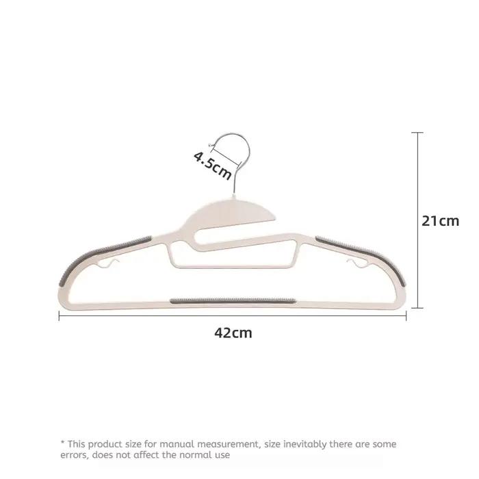 Cintre domestique multifonctionnel noir/Orange/gris, 10 pièces, humide et sec, adapté aux vêtements