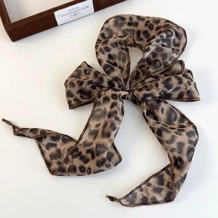 K-Style Animal imprimé à pois écharpe ceinture Boho bandeau de cheveux TikTok viral printemps été Sa
