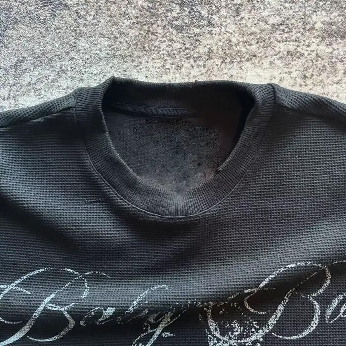 Nouvelle Arrivée 2026 – T-shirt Femme Y2K en Maille Gaufrée à Manches Longues, Imprimé Lettres Anges