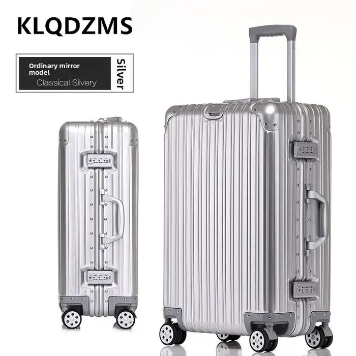 KLQDZMS valise de haute qualité tout en aluminium et alliage de magnésium boîte d'embarquement boîti