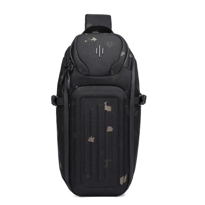 OZUKO-sacs de messager pour hommes, sac de poitrine antivol de bonne qualité, sac à bandoulière mult