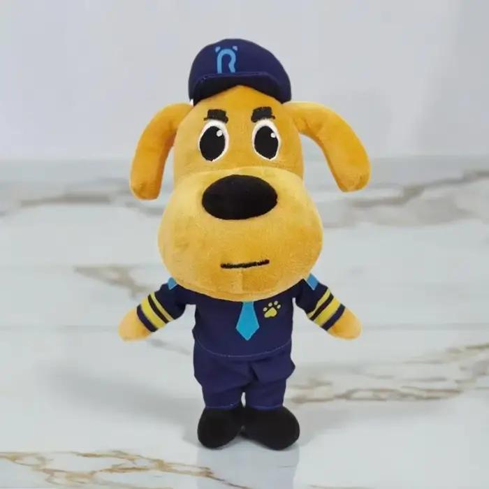Nouveau shérif Labrador chien en peluche jouet sécurité sergent Labrador loup chien dessin animé pou