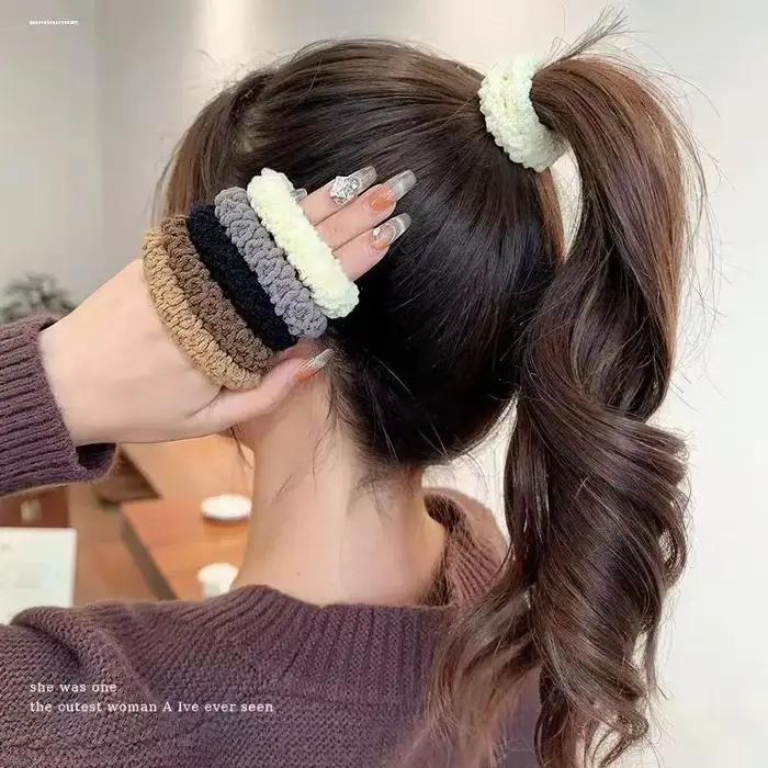 6 pièces d'attaches de cheveux larges et épaisses améliorées, à la mode pour queues de cheval et chi