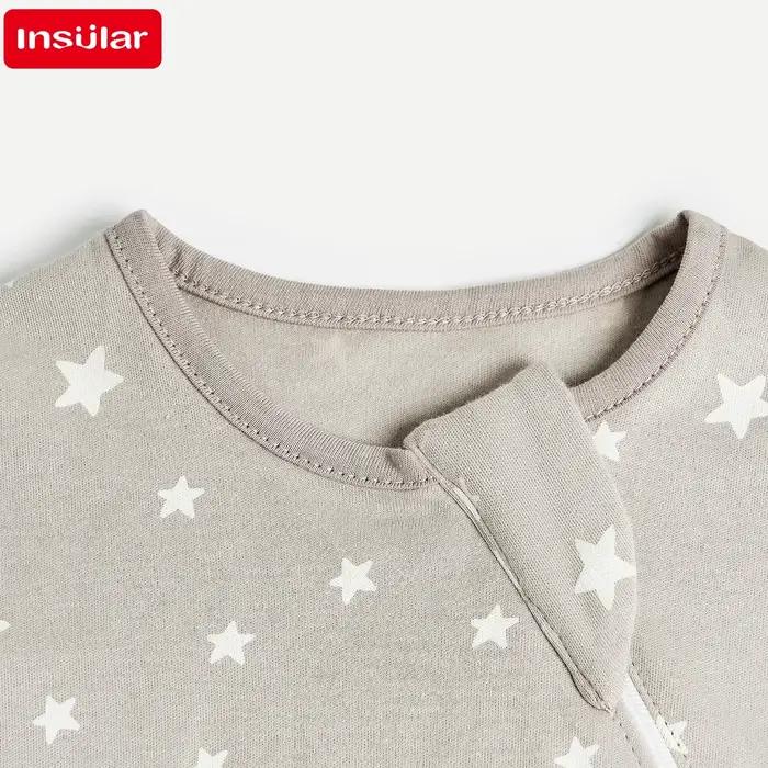 INSULAR – sac de couchage doux pour bébé, avec pieds, sans manches, vêtements de maison pour enfants