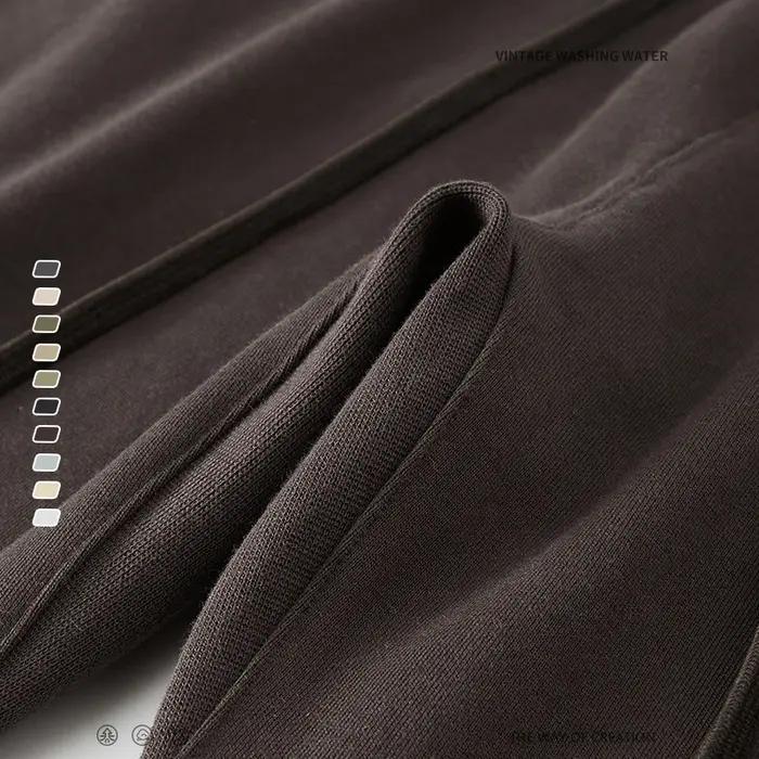 ZODF nouveau 2025 automne hommes 445GSM pantalons de survêtement unisexe haute rue doux tricoté pant