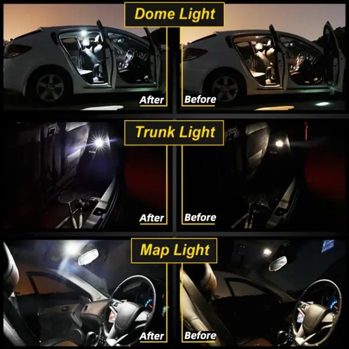 Kit de lampes d'intérieur Led, 11 pièces, pour Opel Corsa D OPC 2006 2007 2008 2009 2010 2011 2012 2