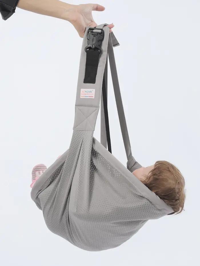 Porte-bébé, Porte-bébé pour 10-30lbs (GRIS) Bretelles réglables, Portable, Léger, Siège de hanche an