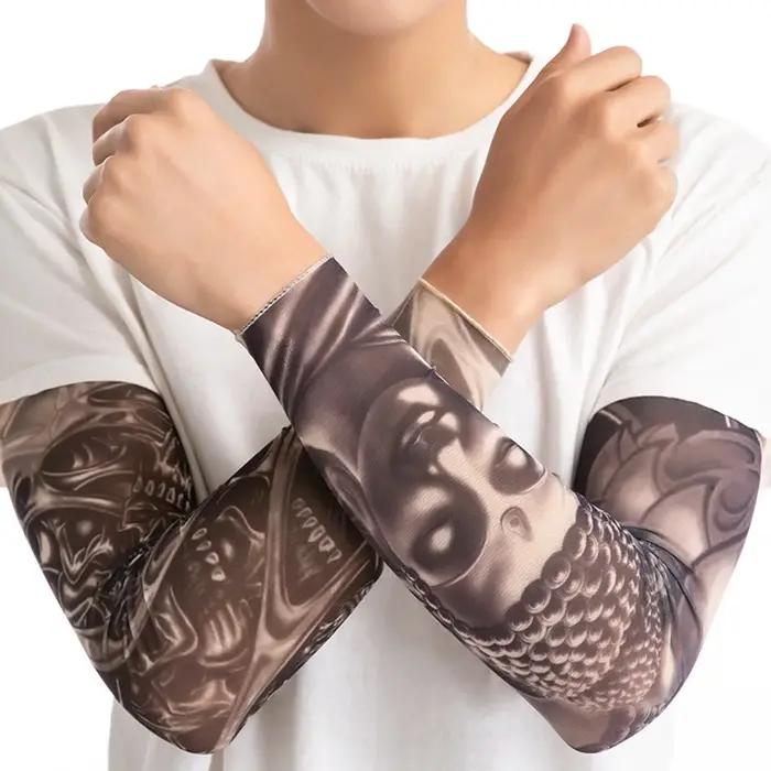 Manchons de tatouage élastiques pour hommes et femmes, 6 pièces, grande taille, cyclisme, Protection