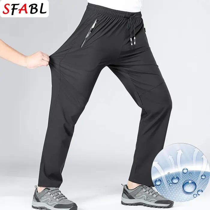 5XL haute Stretch Sport de plein air randonnée pantalon hommes poches à glissière pantalon hommes ét