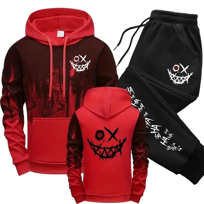 2025 mode urbaine sweats à capuche vêtements de sport hommes ensemble sweats à capuche pantalons de