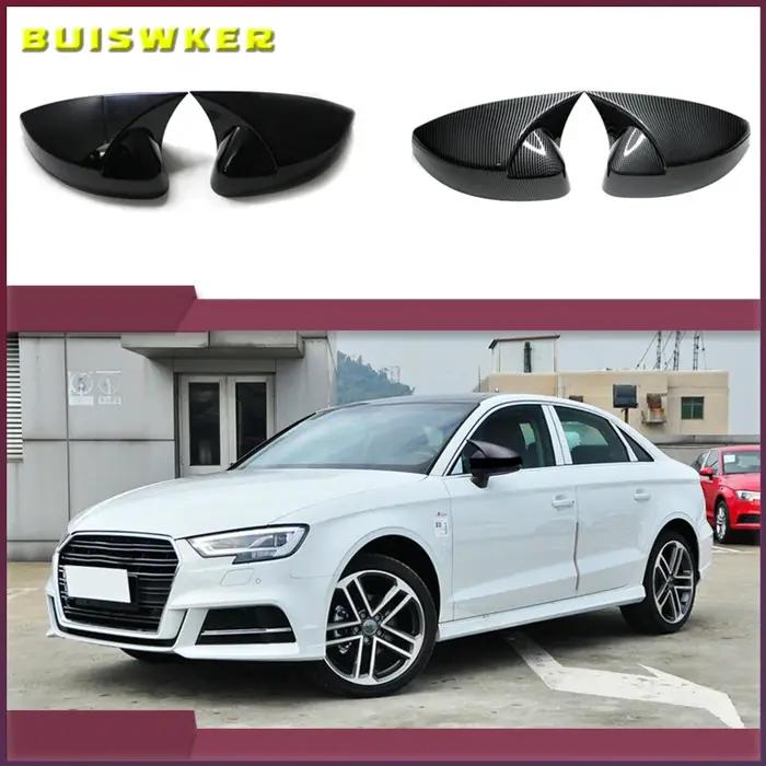 Pour Audi A3 S3 8V RS3 2013 2014 2015 2016 2017 2018 2019 housse de rétroviseur motif en fibre de ca