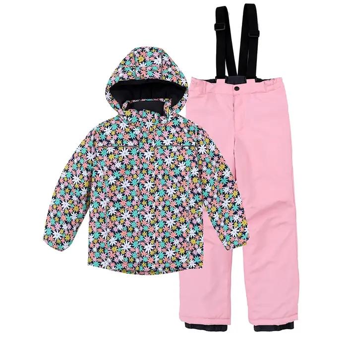Combinaisons de Ski pour enfants, filles et garçons, manteau de Snowboard, pantalon, imperméable, co