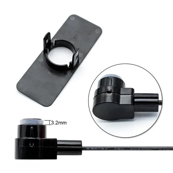 GreenYi voiture Parking capteur Assistant Parktronics 4 noir/argent/blanc 13mm plat capteurs inverse