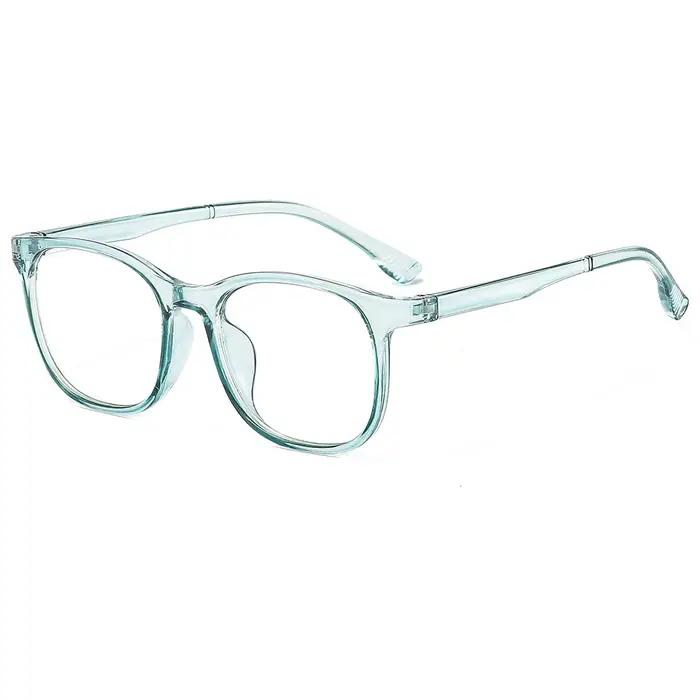 Lunettes d'ordinateur transparentes, monture carrée Anti-lumière bleue pour femmes et hommes, lunett