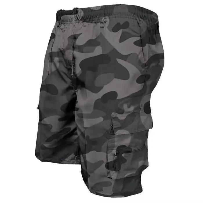 Short tactique d'été pour hommes, Short Cargo décontracté, ample, multi-poches, taille élastique, sa