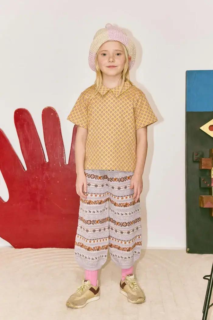 Ensemble jupe et veste en tricot popcorn style rétro campagnard MP pour filles, collection été 2026