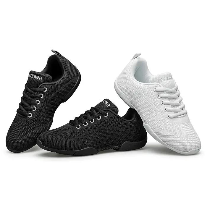 BAXIN16-Girls Cheer Shoes for Women, White Cheerleading Dance Sneakers, Youth Shool, Walking Shoes,