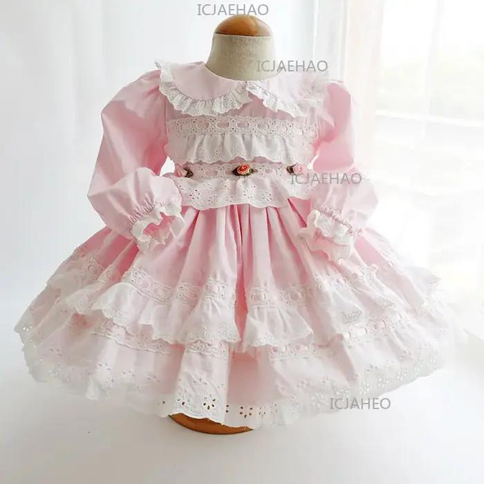 Robe Lolita de printemps pour fille, tenue de princesse espagnole pour anniversaire de bébé, robe de