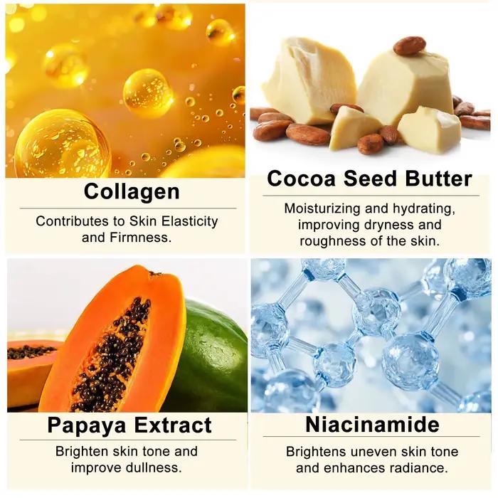 Lotion corporelle éclaircissante WK JALY Collagen Papaya Glow