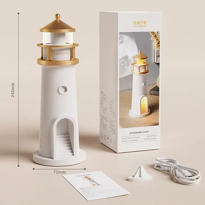 Lampe lunaire Projection phare lampes veilleuse télécommande Bluetooth musique capteur de mouvement