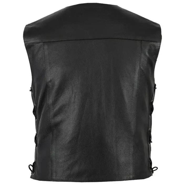 Veste en cuir rétro pour homme - haut sans manches - style disciplinaire - chevalier médiéval - vest
