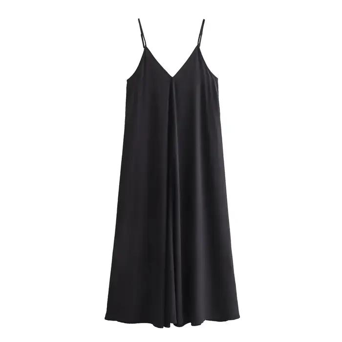 MUJER noir Slip longues robes pour femmes rouge drapé robe d'été femme 2025 Sexy dos nu Maxi robe fe