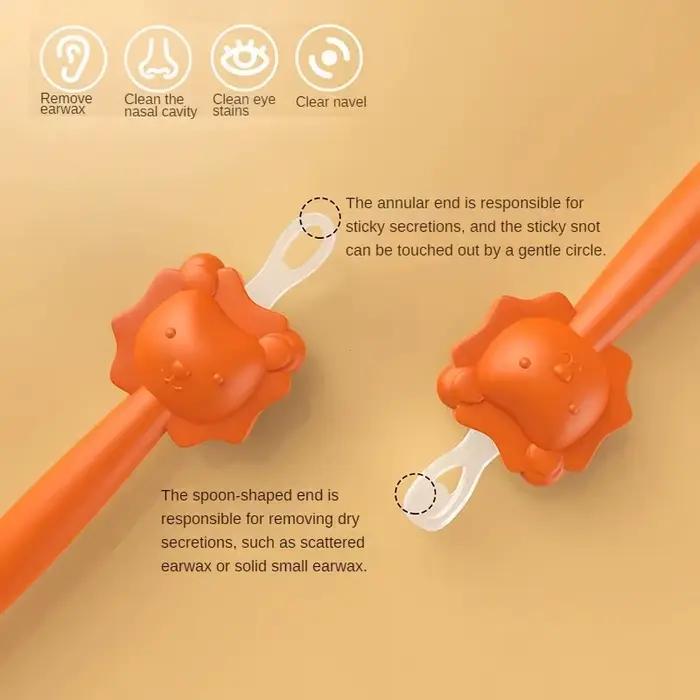 Cuillère de nettoyage pour bébé, nouveaux modèles 2024, Curette de cire douce à Double tête, nettoye