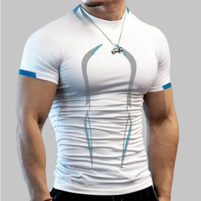 Nouveaux vêtements de sport d'été T-Shirt respirant pour hommes T-Shirt de Jogging à séchage rapide
