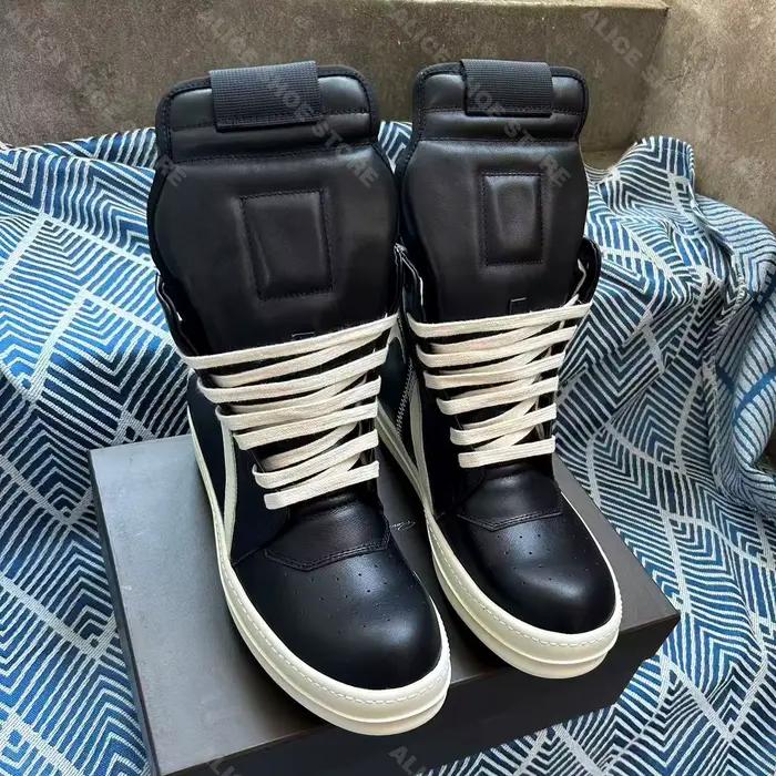 Nouveau Punk femmes bottine hommes Sneaker plate-forme de créateur à lacets et fermeture éclair chau