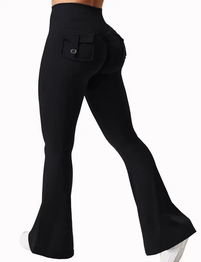 Leggings de Yoga à jambes larges et extensibles pour femmes, sensation nue, vêtements de travail de