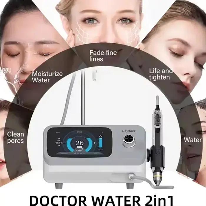Pistolet d'injection d'eau haute pression 2 en 1, Machine de nettoyage du visage à Jet d'oxygène pou