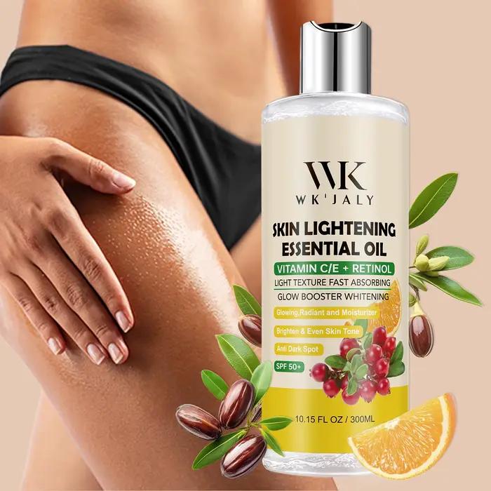 WK JALY Huile éclaircissante à la vitamine C et au rétinol, hydratante, blanchissante, anti-taches b