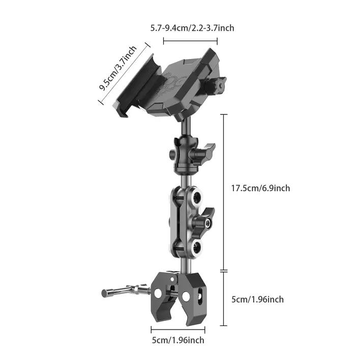 Support de téléphone avec Super pince pour tapis roulant vélo guidon poussette chariot de golf pot support de musique occasionnels spéciaux