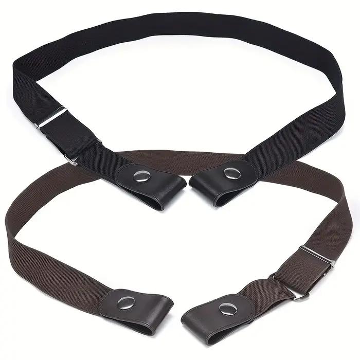 Ceinture élastique invisible sans couture pour hommes et femmes, ceinture de jeans unisexe, longueur