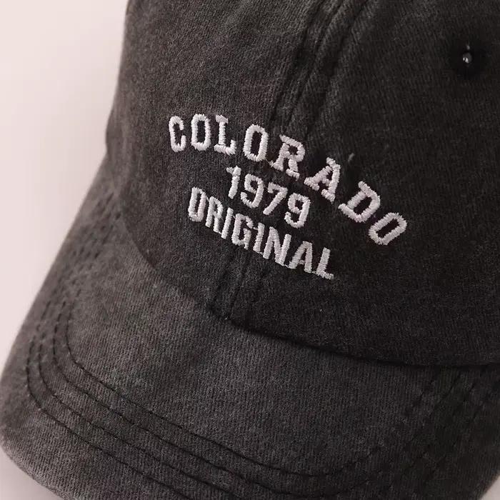Casquette de baseball avec lettres brodées pour enfants, mode rétro, chapeau en langue de canard pou