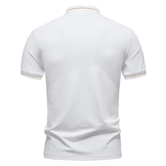 Polo décontracté pour homme, streetwear d'été, manches courtes, hauts décontractés pour affaires, vê