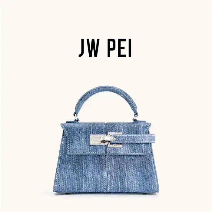 Sac à main femme JW PEI Elise – Nouveau sac fourre-tout en jean bleu tendance 2026 – Petit sac bando