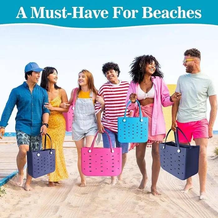 XL Extra Large Sac de plage EVA caoutchouc étanche plage voyage pique-nique panier de rangement femm