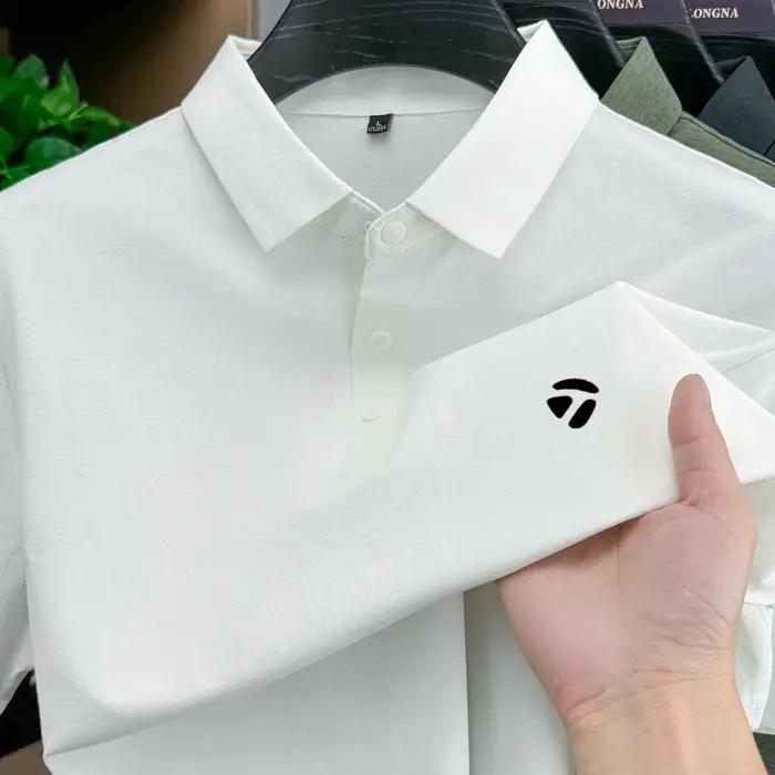 Polo homme tendance à manches courtes, imprimé de marque de golf, nouvelle collection été 2026, en s