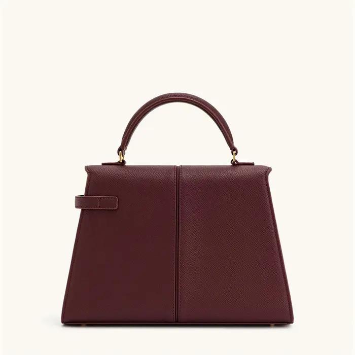 Sac à main femme JW PEI Elise, design tendance 2026, nouveau sac bordeaux, grand sac carré bandouliè