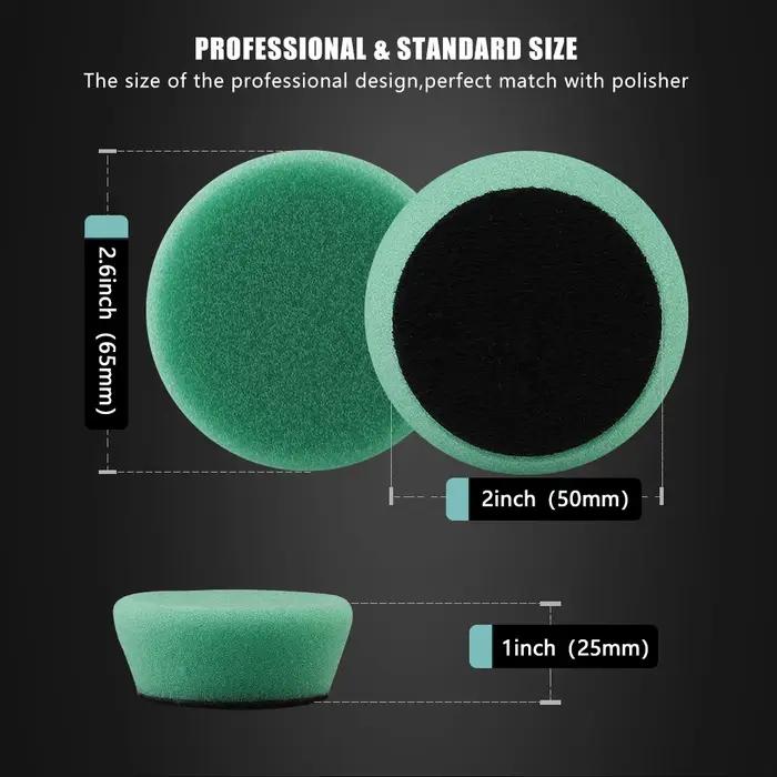 SPTA Mini 1.5 pouces (40mm) / 2 pouces (50mm) Kit de tampons de polissage éponge pour outil de netto