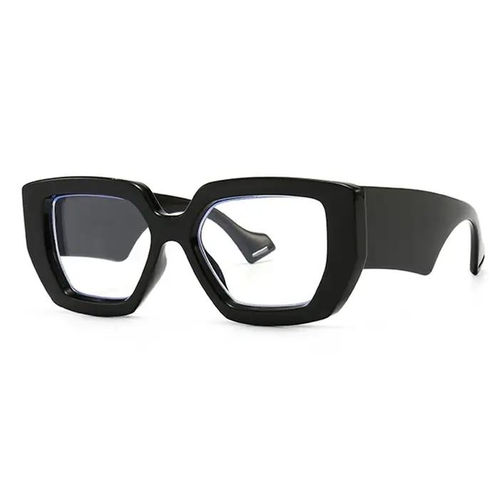 Marque Prescription lunettes de lecture cadre surdimensionné carré ordinateur Transparent femmes lun