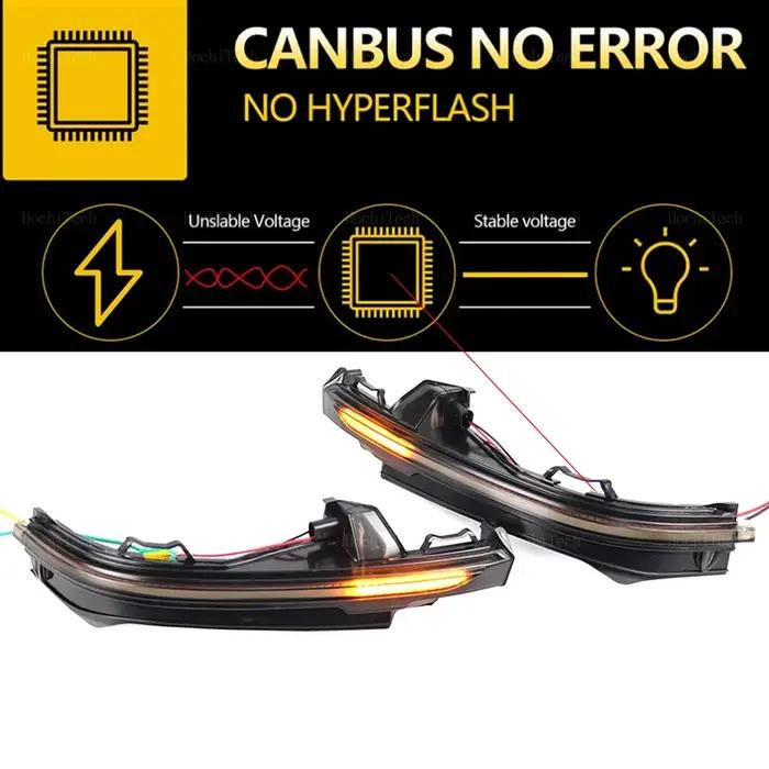 Clignotant dynamique clignotant indicateur de rétroviseur latéral lumière clignotante LED pour Audi