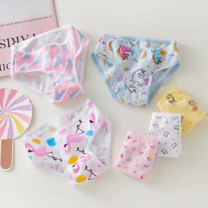 3/6/9/12 pièces/lot culottes en coton filles enfants slips courts sous-vêtements pour enfants enfant