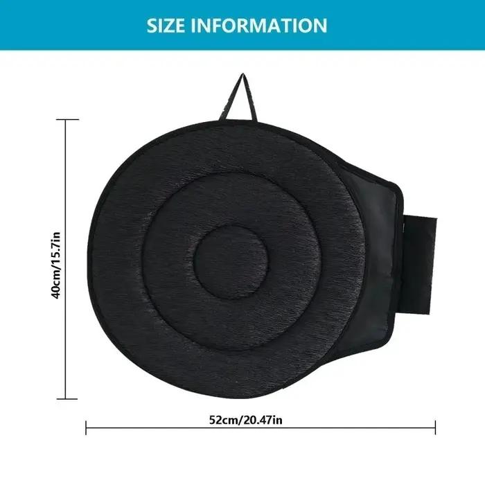 Coussin de siège pivotant 360° en tissu respirant antidérapant pour personnes âgées et femmes enceintes usage quotidien et longs voyages