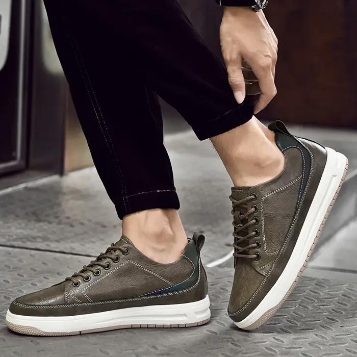 Chaussures de sport épaisses pour hommes, baskets élévatrices, semelle intérieure augmentée, recomma