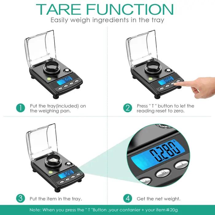 0.001g Balance numérique de précision 20g alimenté par USB Balance électronique LCD Mini Balance de