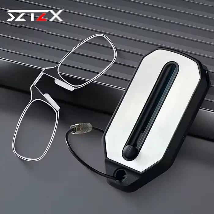 Lunettes de lecture à clipser pour le nez, pliables, ultralégères, porte-clés, pour hommes et femmes